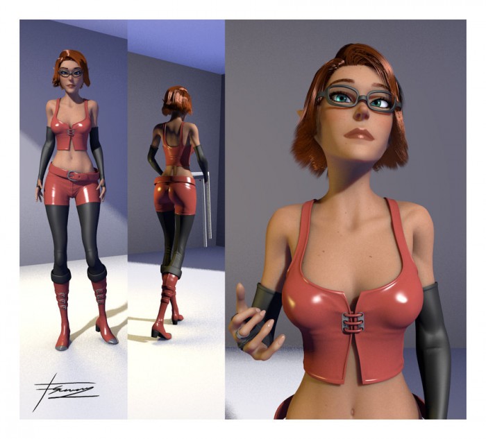 ...high-poly to be used in games as-is, but it's rigged and textur...