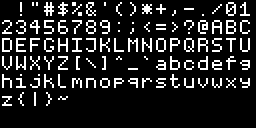 ASCII Bitmap Font 