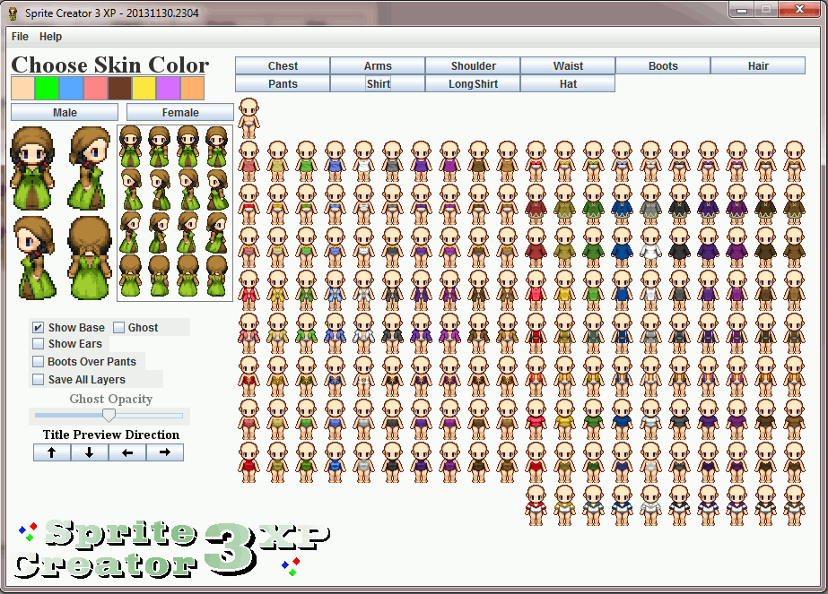 Sprite Creator 3 (Finished) XP & VX | Liberated Pixel Cup