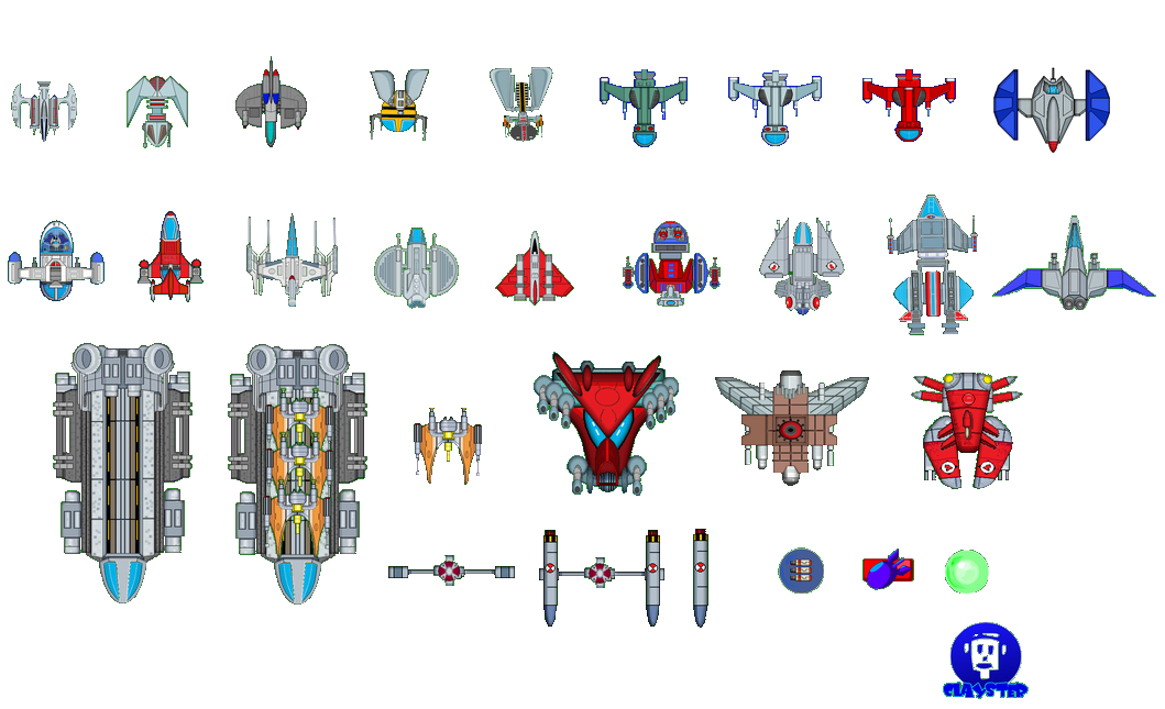 Space ship collection | Liberated Pixel Cup